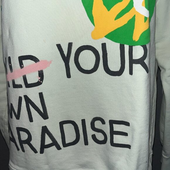 ZARA BUILD YOUR OWN PARADISE Artsy Graphic Men's Sweatshirt "As seen on TV" M - Picture 3 of 15